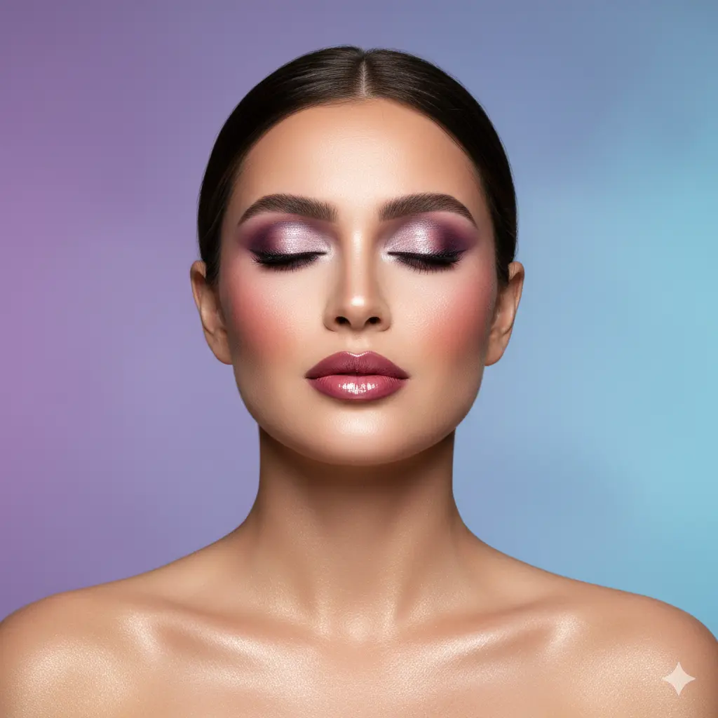 Minimalist makeup focusing on eyes