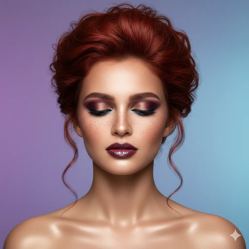 Black and white portrait of a bride